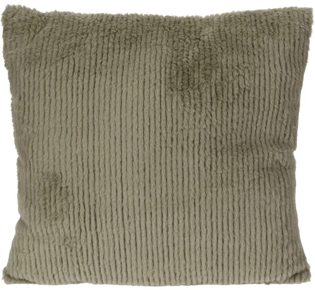 Poduszka Stripy, szarozielony, 45 x 45 cm