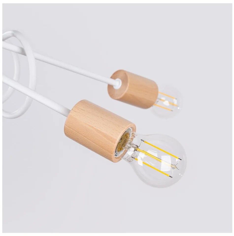 Lampa sufitowa w naturalnym kolorze 15x61 cm Tumber – Nice Lamps
