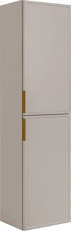 Szafka łazienkowa kaszmir 27 x 35 x 136 cm uchwyty złote