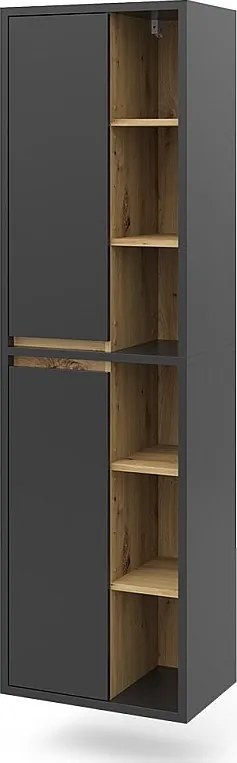 Szafka łazienkowa antracyt 50x33x170 viola