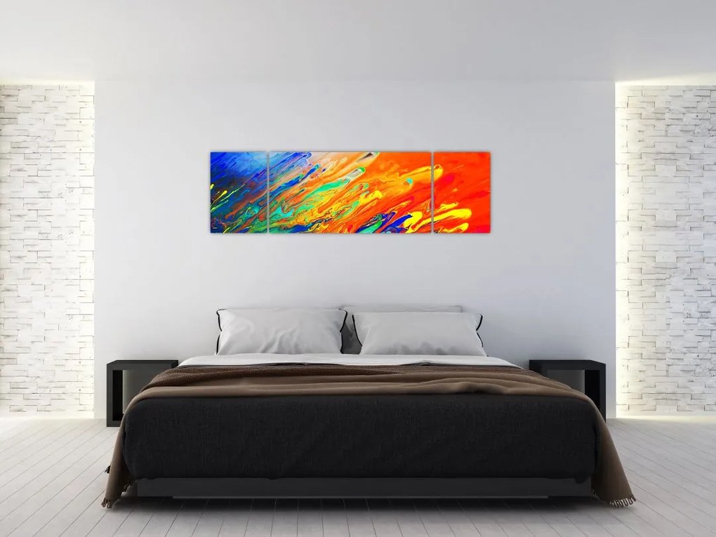 Obraz - Kolorowa abstrakcja (170x50 cm)