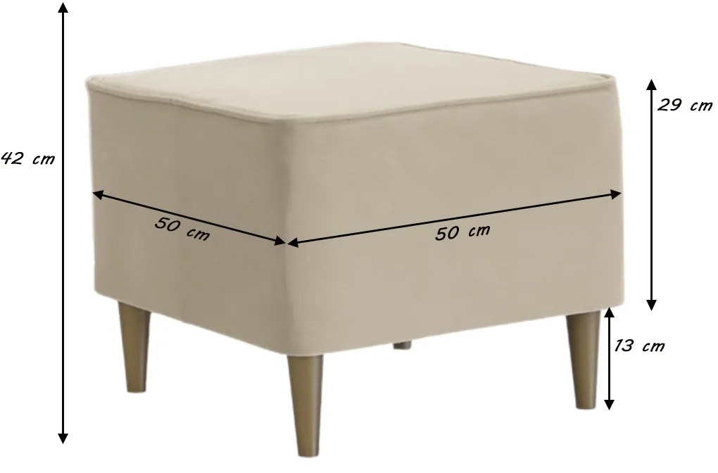 Podnóżek CLEO Ciemny brąz