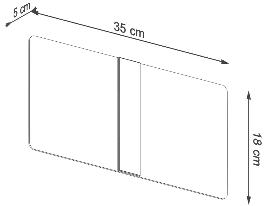Kinkiet AZALIA szklany biały SOLLUX LIGHTING