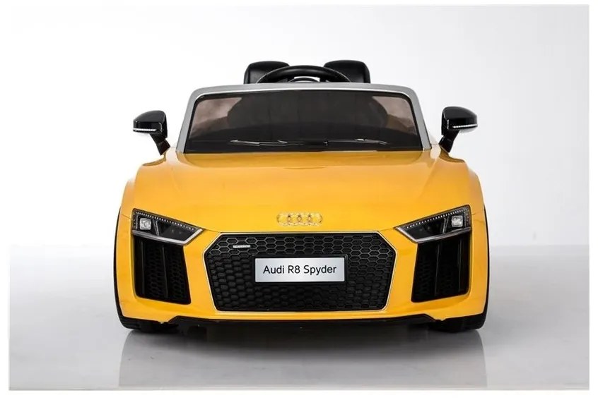 Auto na akumulator audi r8 spyder żółty
