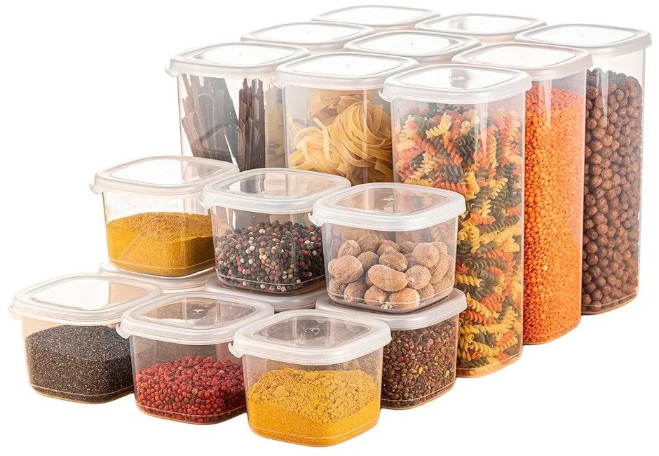 Pojemniki 18 szt. na żywność Fresco – Hermia