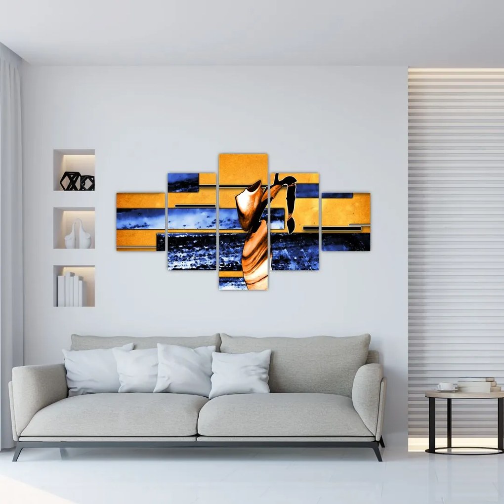 Obraz obrazu abstrakcyjnego (125x70 cm)