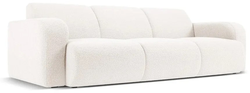 Biała sofa z materiału bouclé 235 cm Molino – Micadoni Home