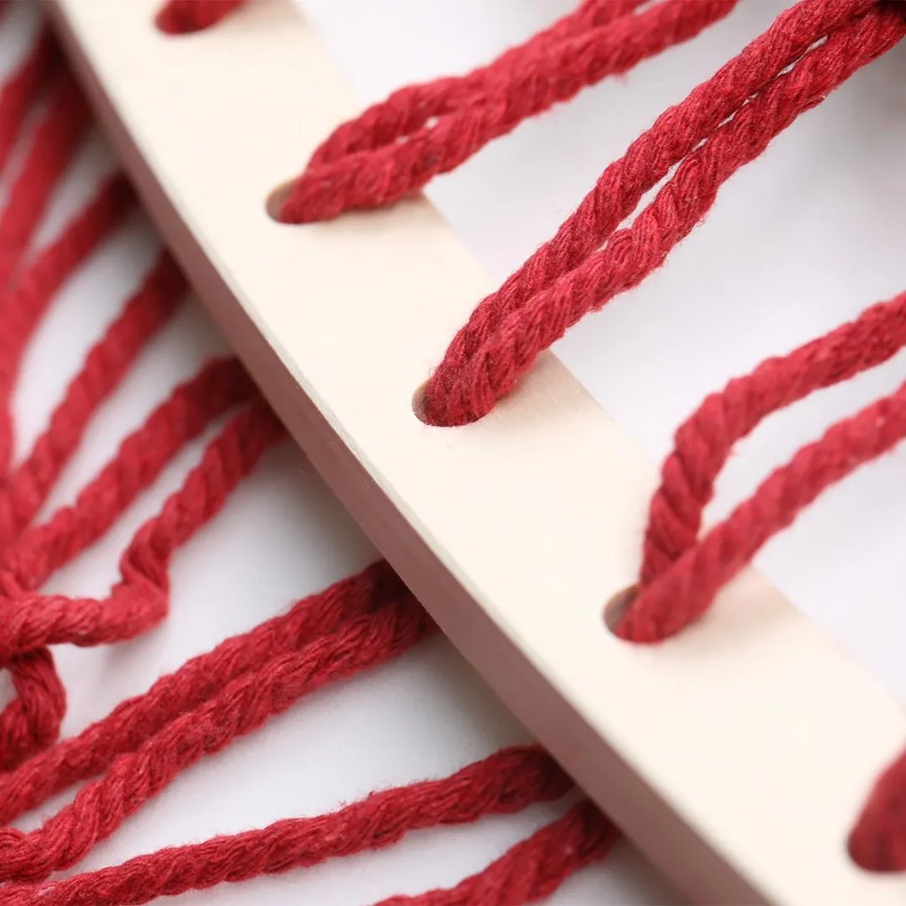 Czerwona hamak LAZARA 240x150 cm