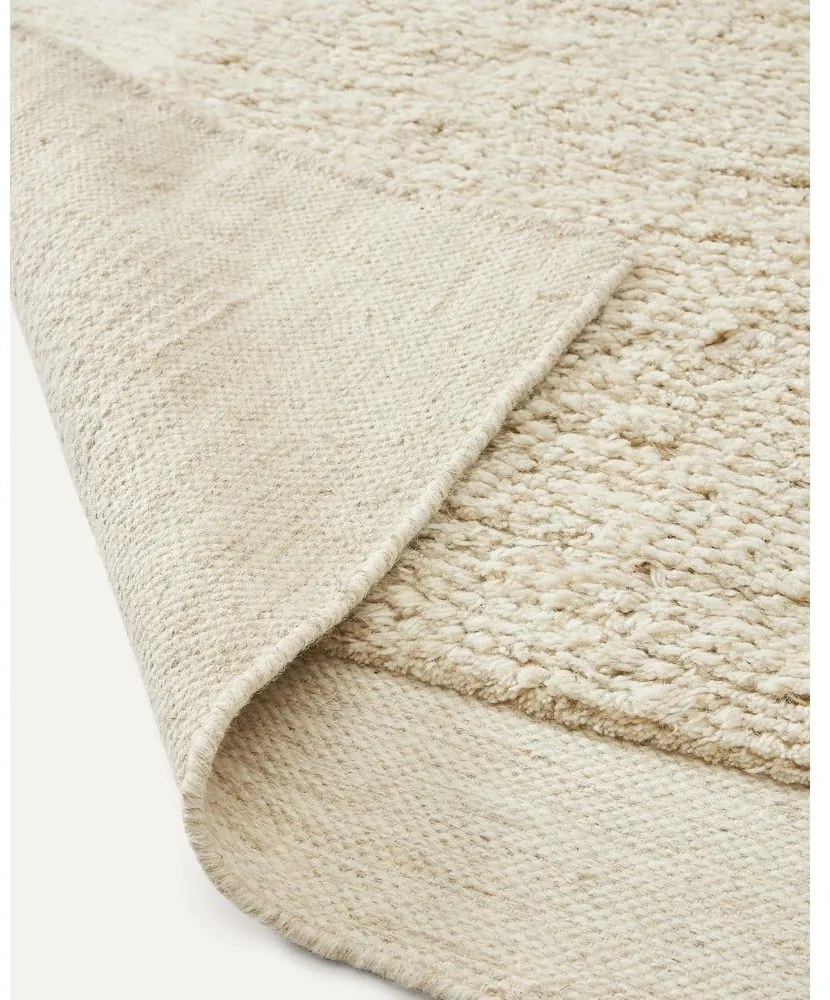 Biały dywan wełniany 160x230 cm Marely – Kave Home