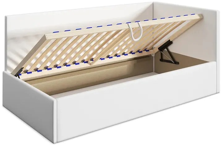 Zielony tapczan sofa z oparciem 100x200 Z2-F53