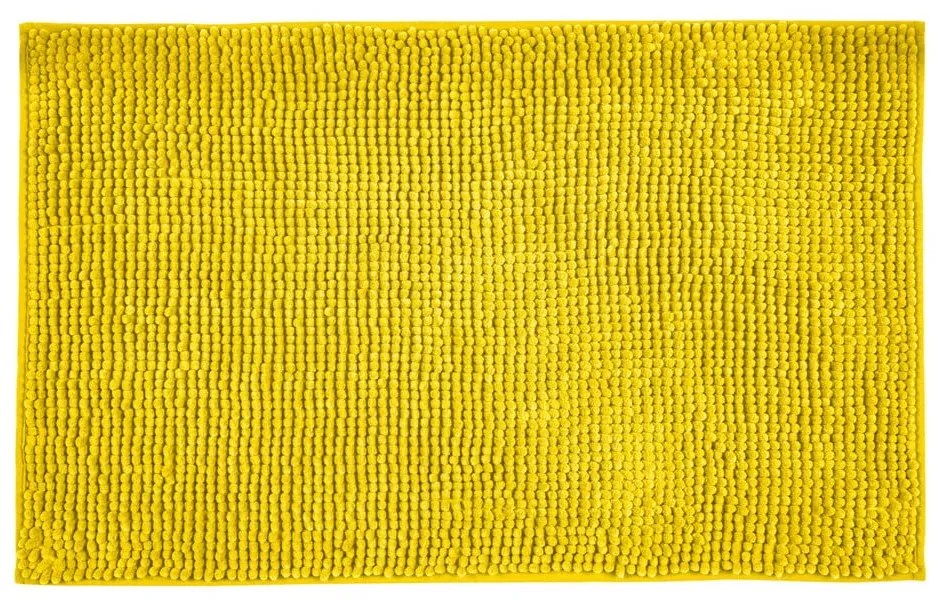 Żółty tekstylny dywanik łazienkowy 50x80 cm Chenille – Allstar