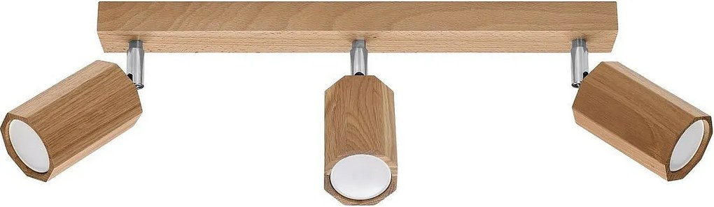 Listwa oświetleniowa ZEKE 3 dębowa