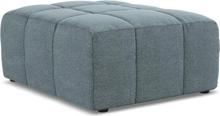 Niebieski podnóżek z materiału bouclé Aloha – Makamii