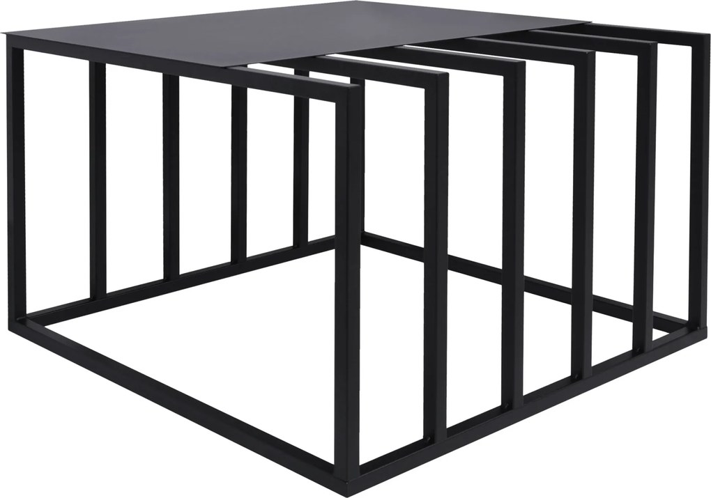 Stolik kawowy Tiglio Black w minimalistycznym stylu