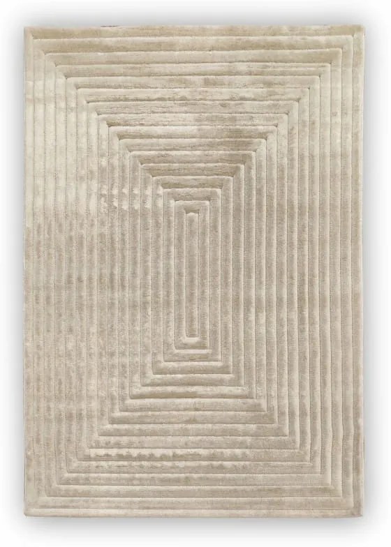 Dywan nowoczesny 3D Lily geometria beżowy 200 cm x 290 cm