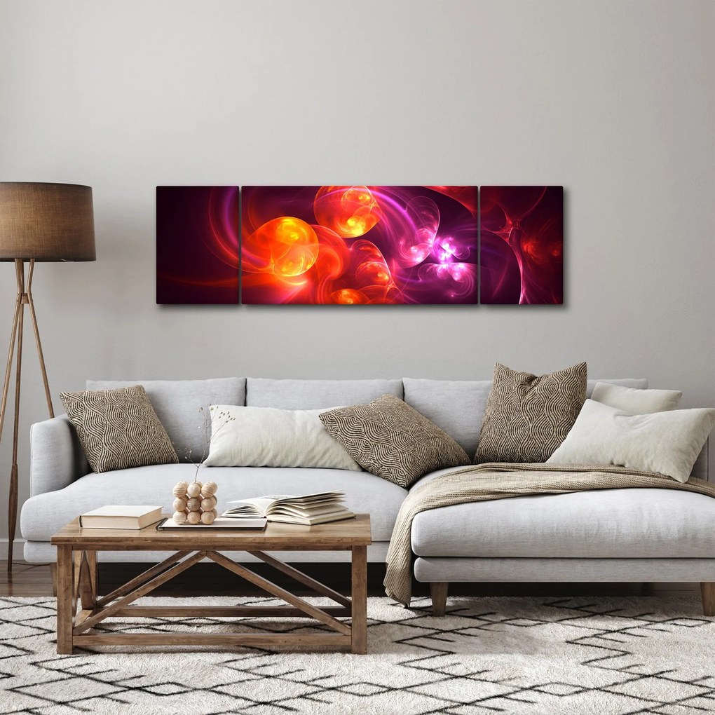 Obraz nowoczesnej abstrakcji (170x50 cm)