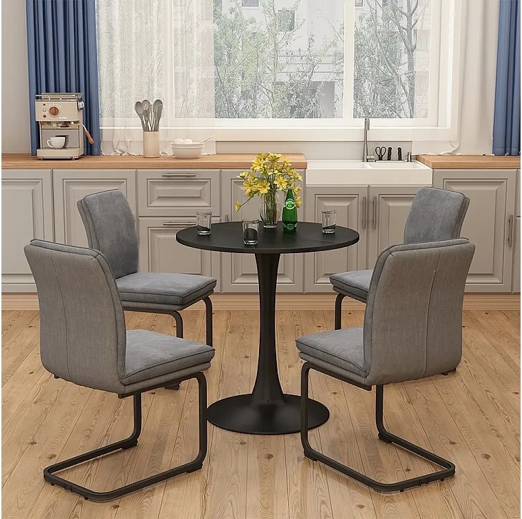 Stół do jadalni czarny 70x70x73 carl