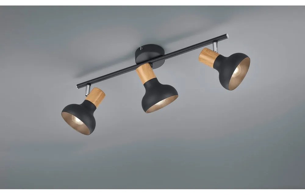 Lampa sufitowa w kolorze matowej czerni ø 10 cm Latika – Trio