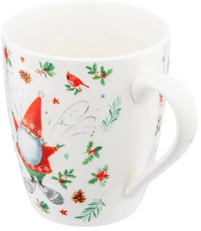 Altom Porcelanowy kubek Winter Gnomes B 400 ml