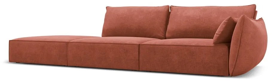 Czerwony szezlong (prawostronny) Vanda – Mazzini Sofas