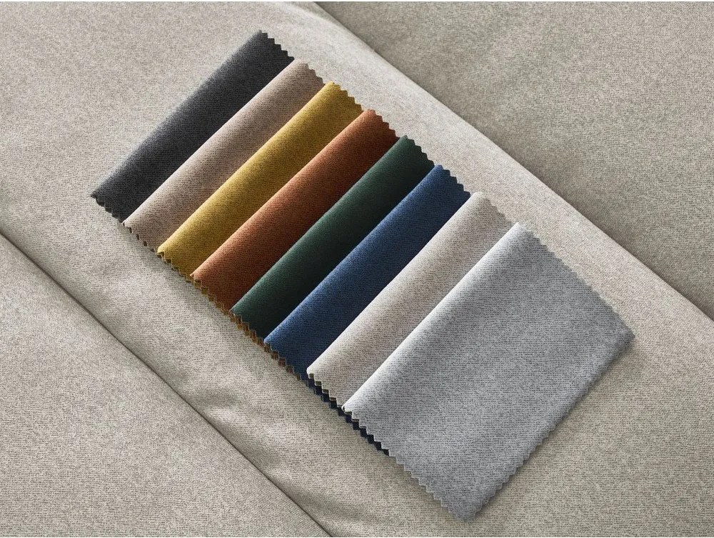 Beżowy aksamitny narożnik (lewostronny/z szezlongiem) Sierra – Bobochic Paris