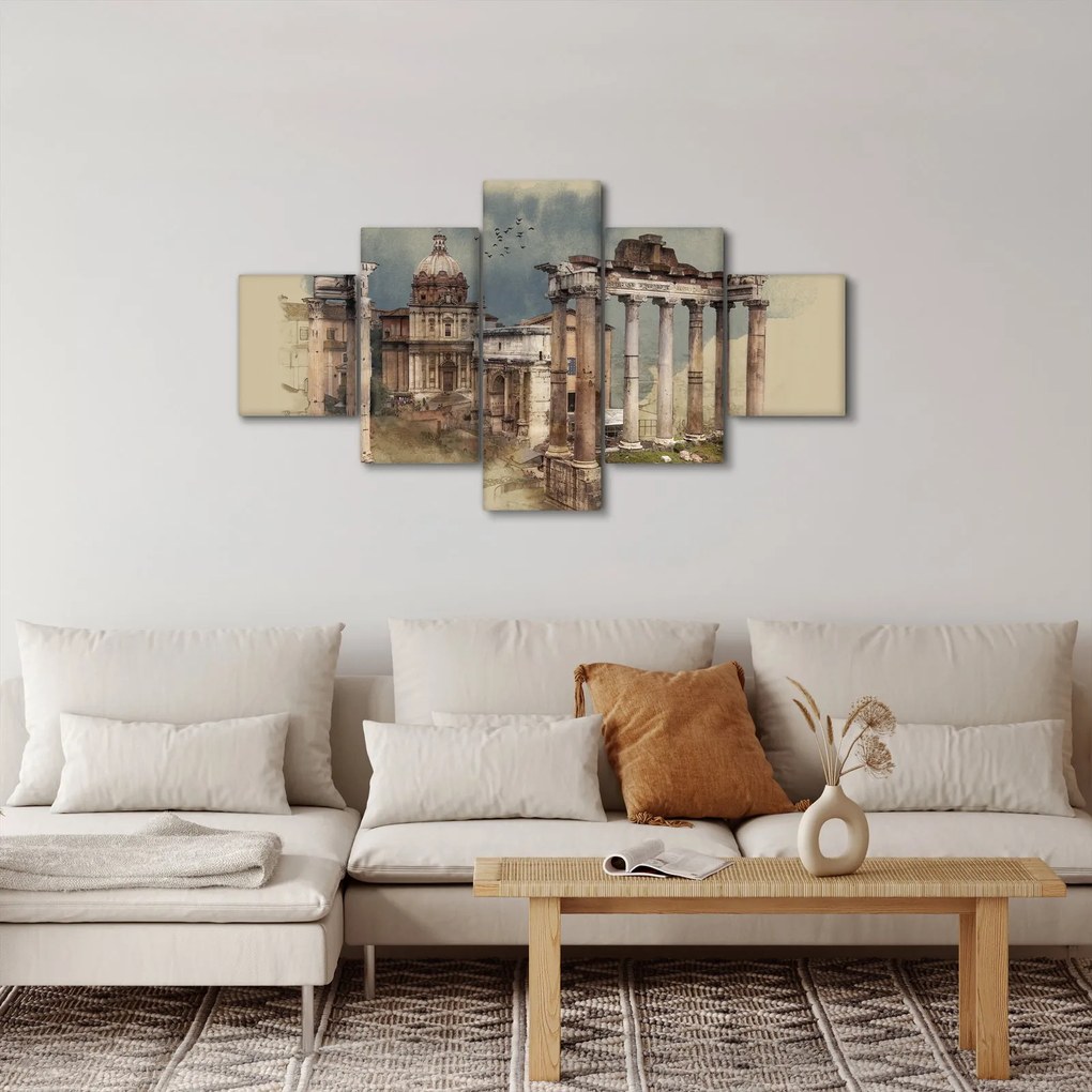 Obraz - Forum Romanum, Rzym, Włochy (125x70 cm)