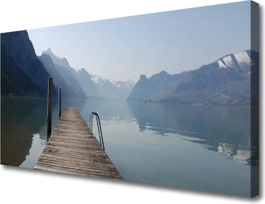 Obraz canvas na ścianę Drewniane Molo nad Jeziorem