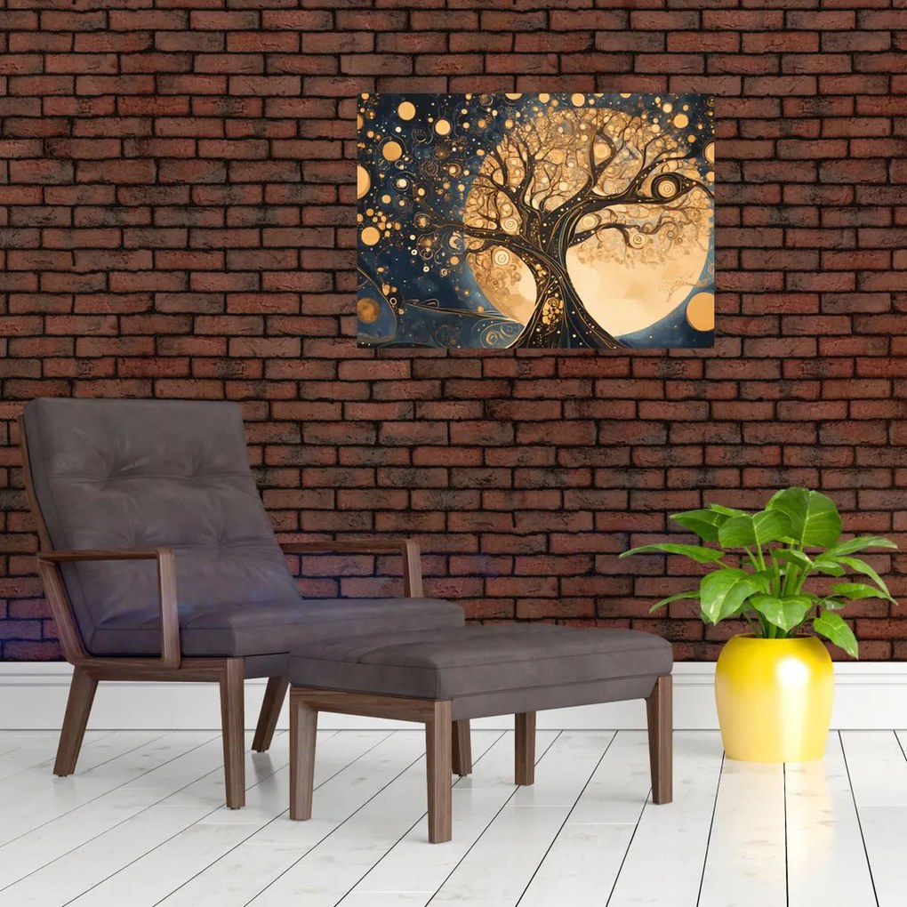 Obraz na szkle – Surrealistyczne drzewo (70x50 cm)