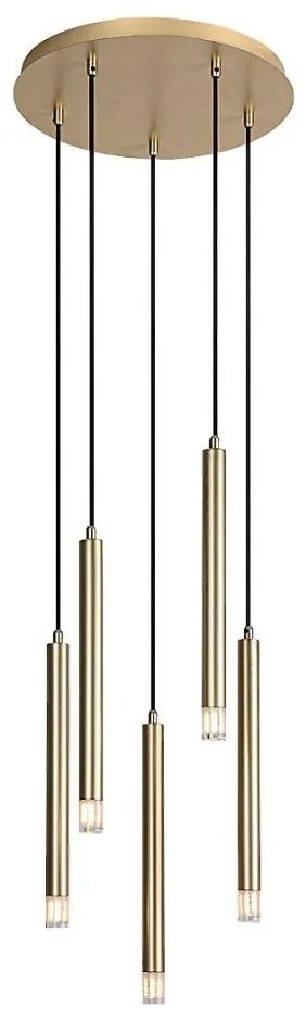 Rabalux 72361 - Żyrandol na lince RAMIRA 5xG9/5W/230V złoty