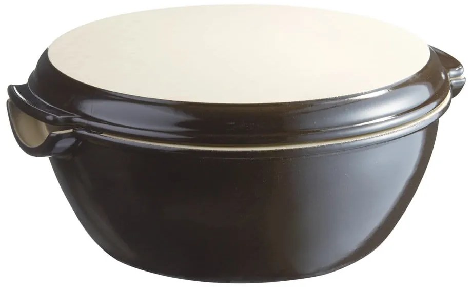 Czarna ceramiczna forma na chleb Emile Henry, ⌀ 29,5 cm