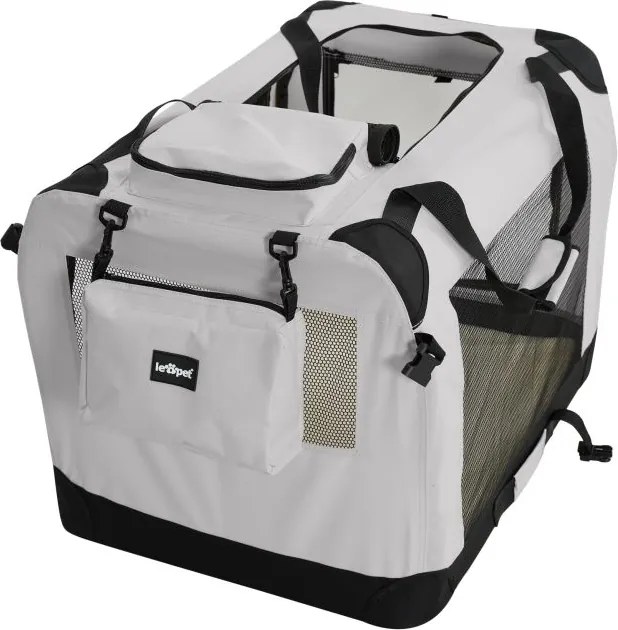 Leopet Box transportowy dla psa XXXL, 102 x 69 x 69 cm szary