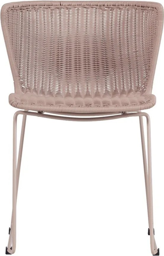 Beżowe krzesła ogrodowe ze sztucznego rattanu zestaw 2 szt. Wings – WOOOD