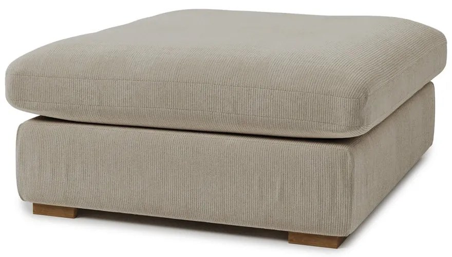 Kremowy sztruksowy podnóżek Comfy – Scandic