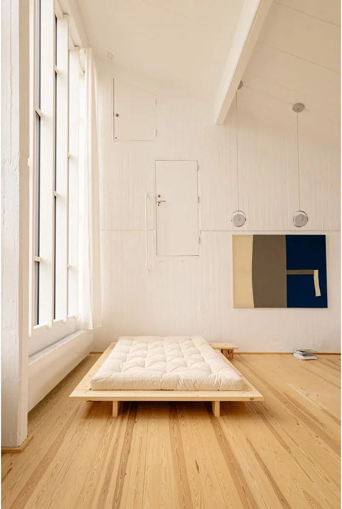 Brązowa szafka nocna z litego drewna sosnowego Japan – Karup Design