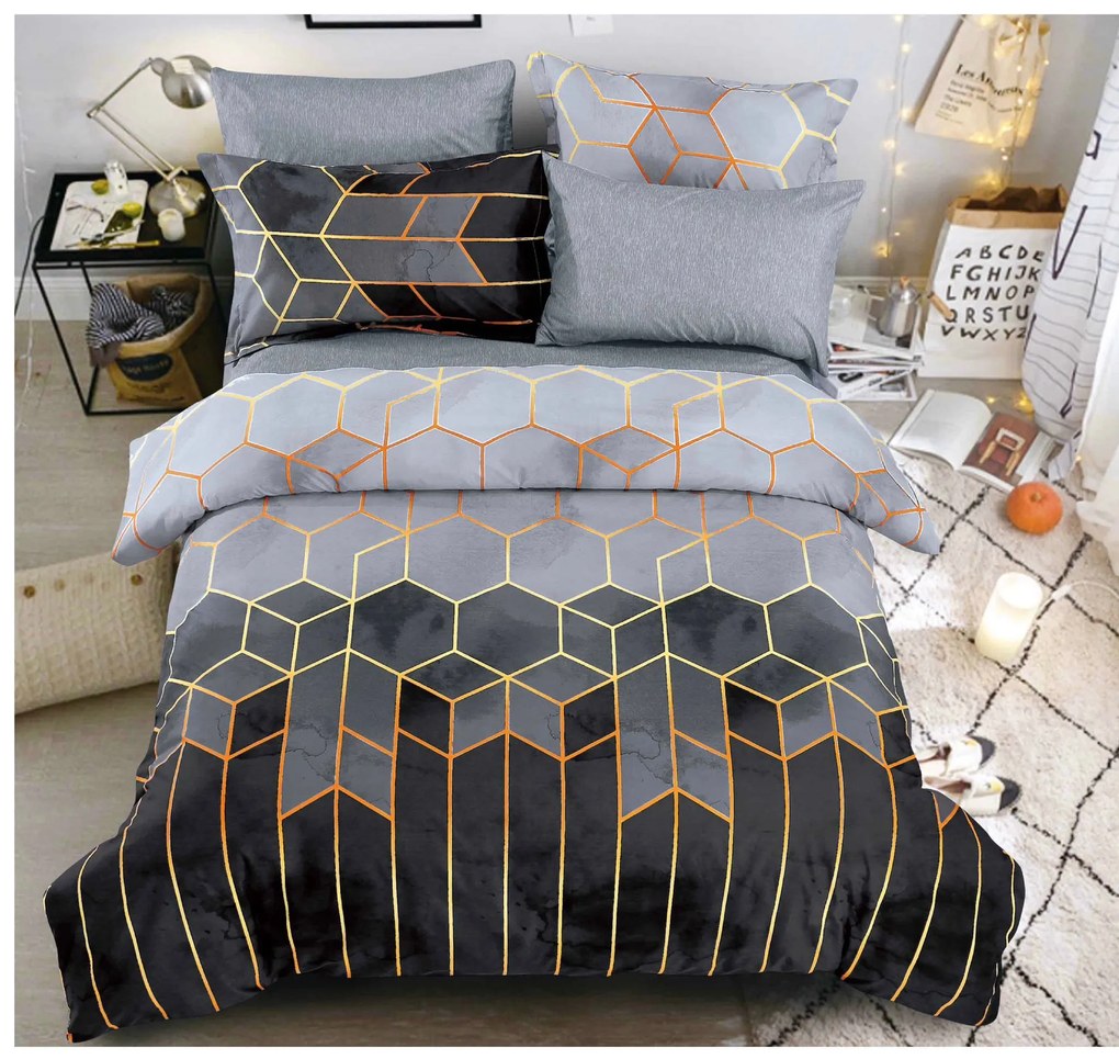 PrzytulneMieszkanie.pl PrzytulneMieszkanie.pl Pościel bawełniana NOCTRIX szara Rozmiar pościeli: 70 x 90 cm | 140 x 200 cm