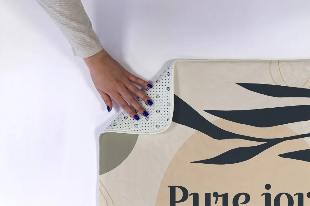 Antypoślizgowy dywanik łazienkowy Antypoślizgowy dywanik łazienkowy Roślina Liść