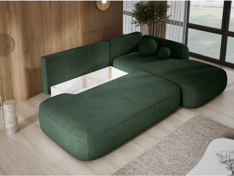 Narożnik BLOOM z funkcją spania układ L Prawy Tkanina NOWORNEVER 38