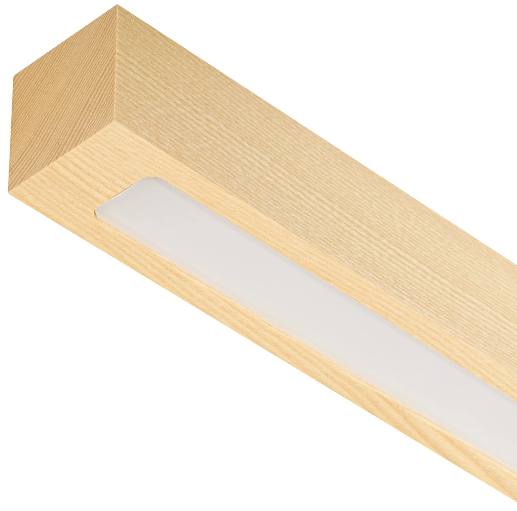 Lampa wisząca LED 115 cm z drewna jesionowego L115KB-4K-ESCHE wymienny