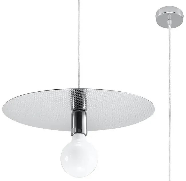 Lampa wisząca FLAVIO inox SOLLUX  LIGHTING