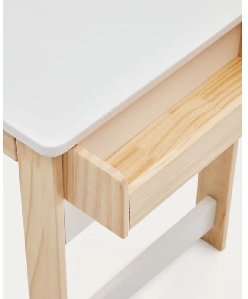 Biurko dziecięce z białym blatem 40x77 cm Serwa – Kave Home