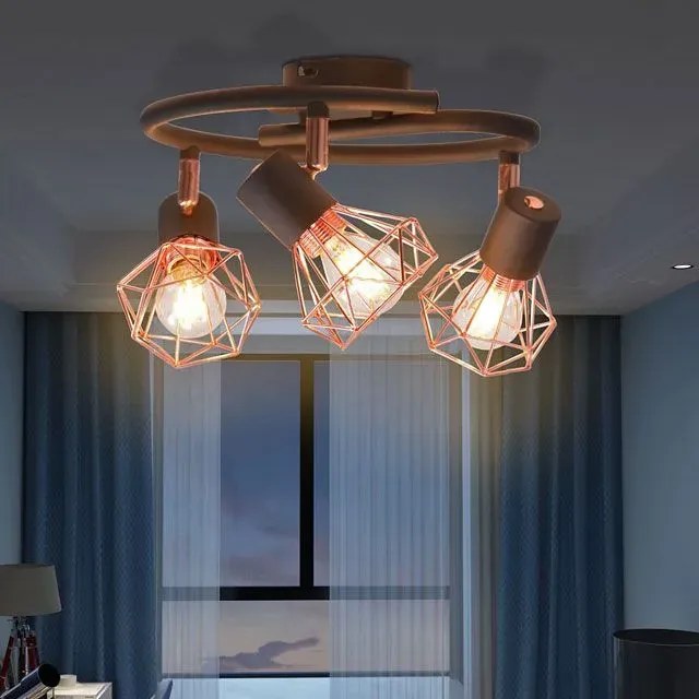 Okrągła lampa sufitowa w stylu loftowym - EX29 G9-C14