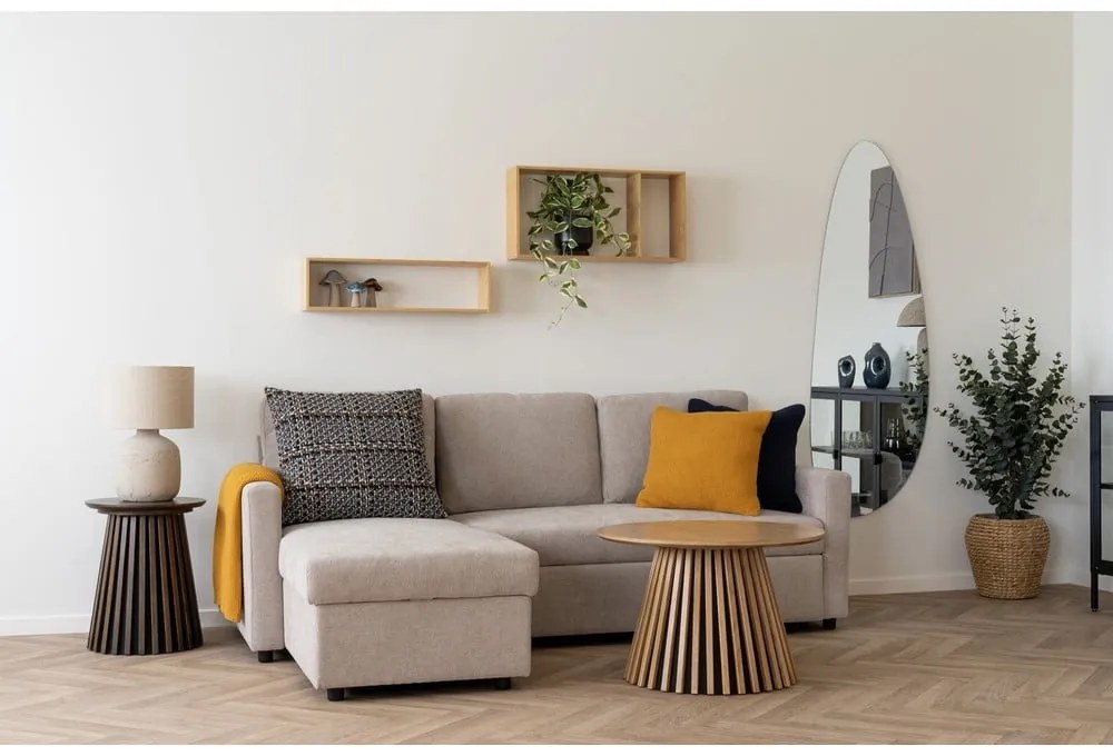 Wielopoziomowa bambusowa półka w naturalnym kolorze 70 cm Ember – House Nordic