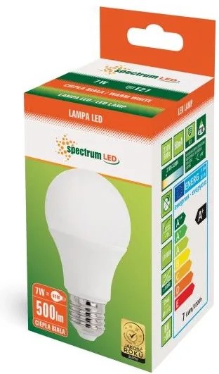 Żarówka LED Ciepła E-27 230V 7W 13900