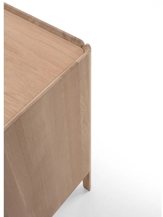 Komoda z litego drewna dębowego w naturalnym kolorze 220x85x42 cm Dvor – Gazzda