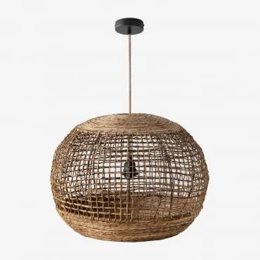 Lampa Sufitowa Wisząca Do Użytku Zewnętrznego Udane Miel - Czarna & Ø60 Cm - ↑45 Cm Udane - Sklum