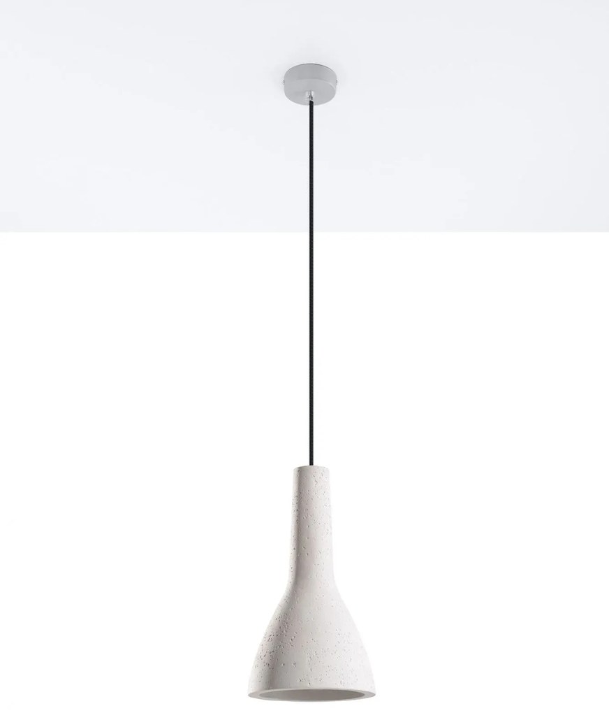 Loftowa lampa wisząca z betonu 3X E831 R3-B96