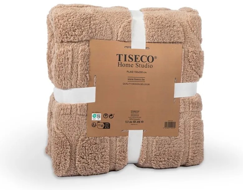 Brązowy koc z mikropluszu 150x200 cm Rena – Tiseco Home Studio