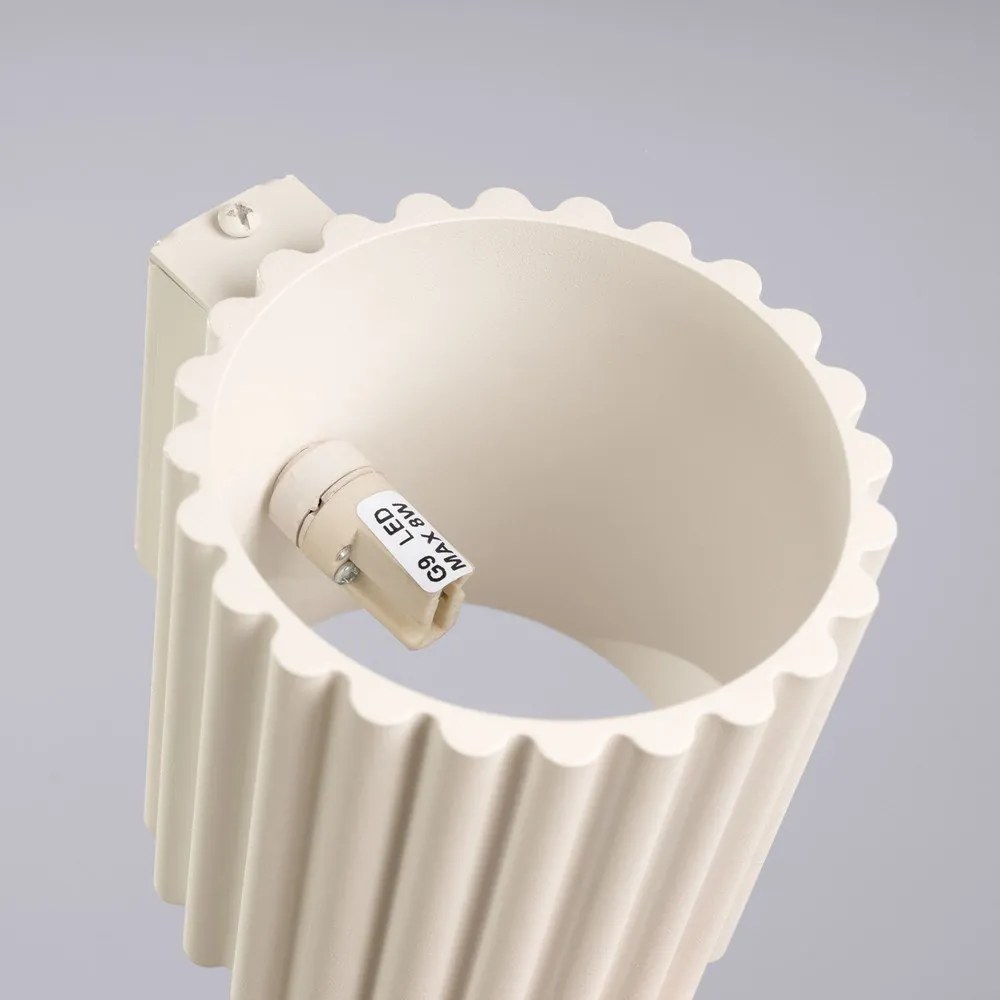 Kremowy kinkiet ø 10 cm Zora – Sollux