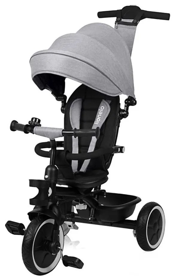 Lionelo - Dziecięcy trójkołowy rowerek BERRY Grey Stone
