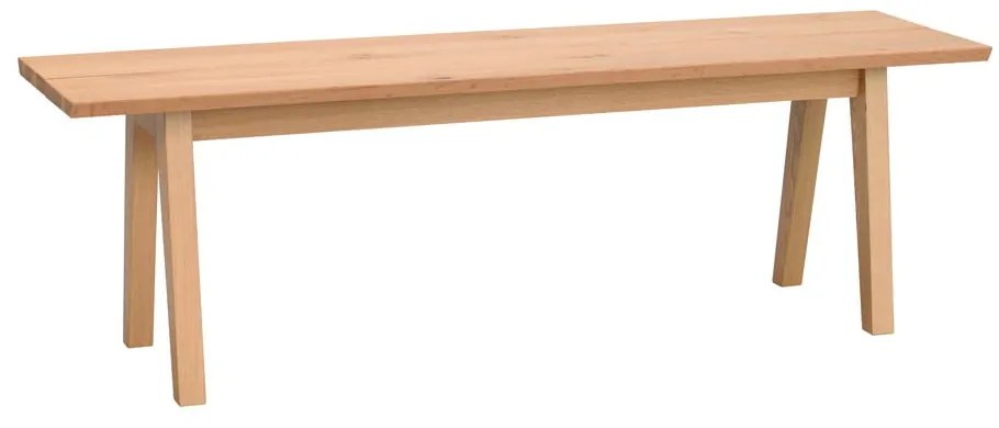 Drewniana ławka do jadalni w dekorze drewna dębowego Rowico Melfort, 144x38 cm